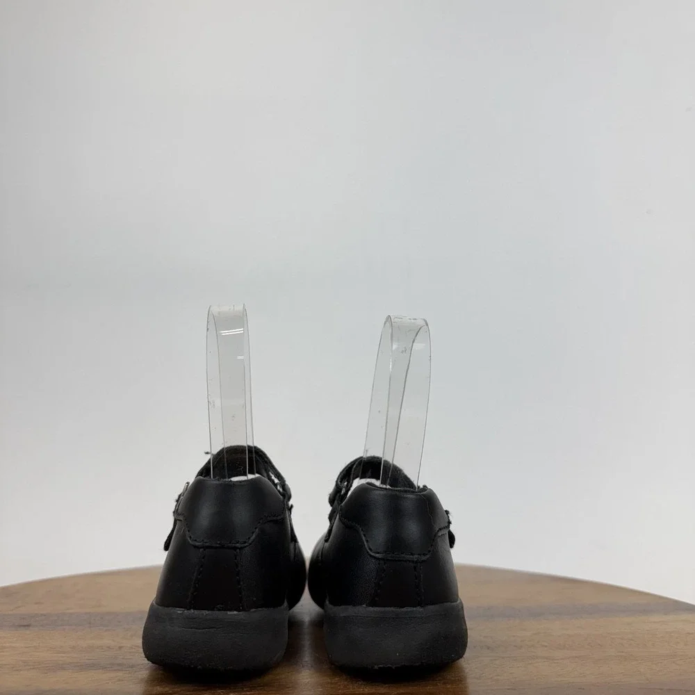 Little Kids Stride Rite‎ Ainsley Black Leather Mary Jane Flats Shoes Size 11 C